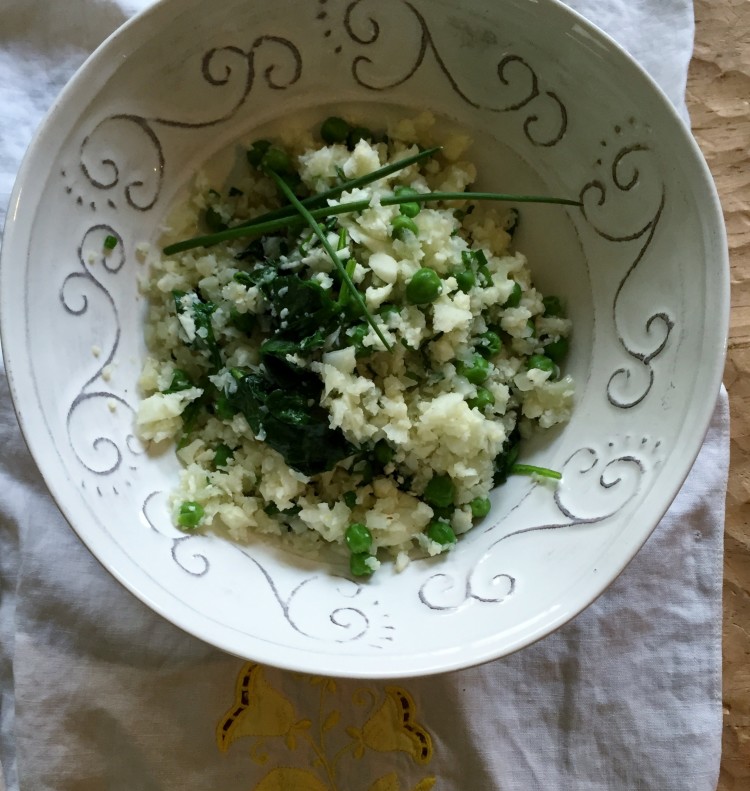 Lemon Chive Cauliflower Pilaf