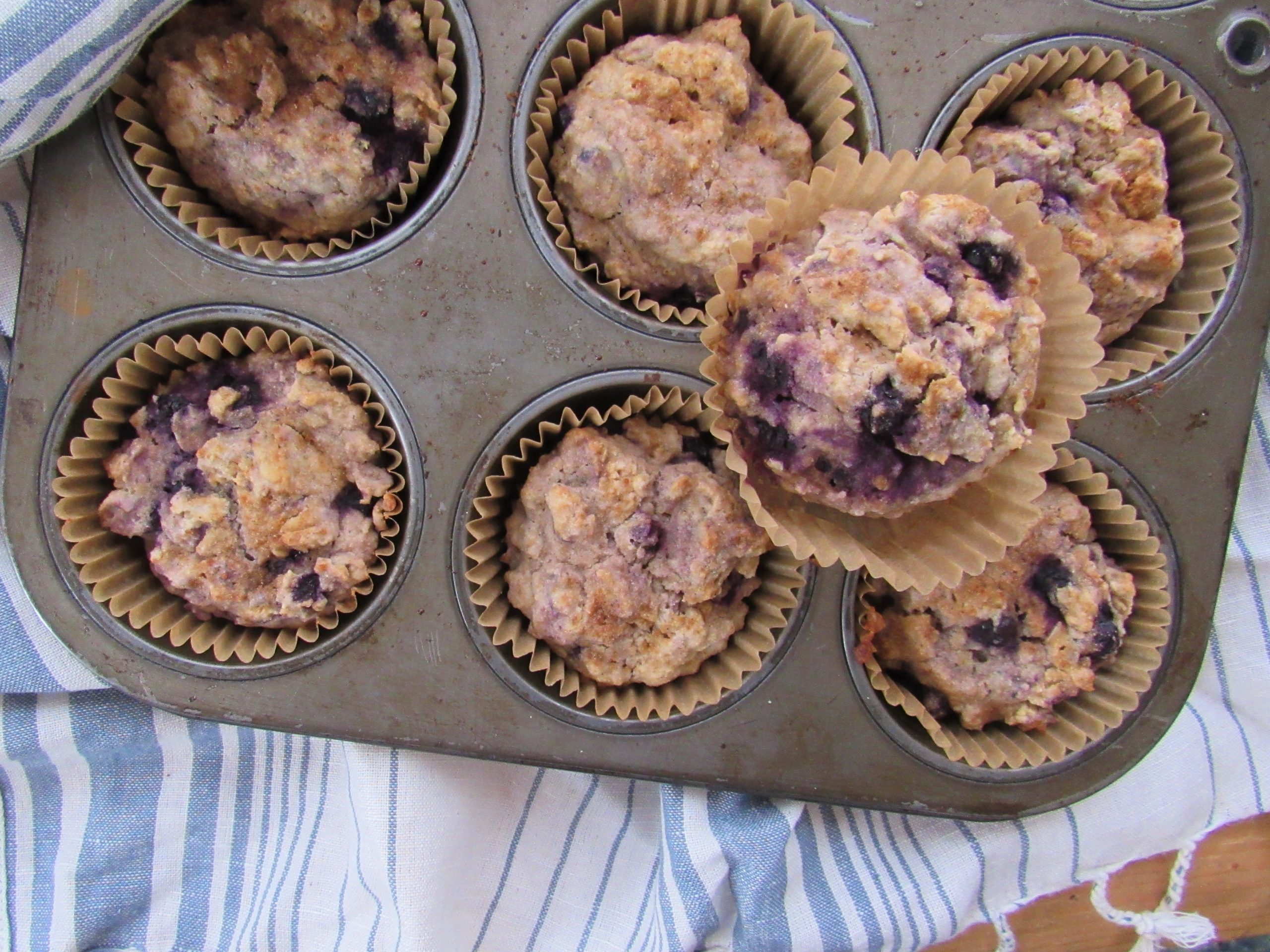 Blueberry Cardamom Muffin - A Natural Chef